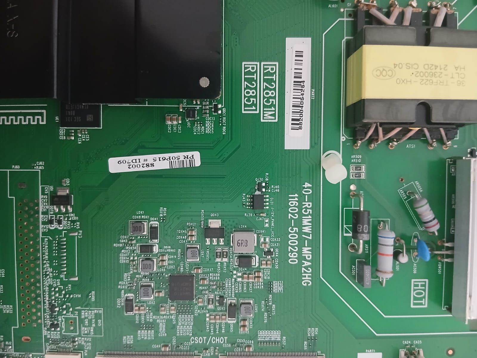 Placa principal original SEMP TCL 50P615 (semi-nova) - Imagem 2